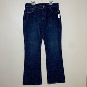 OLD NAVY Jeans THE SWEETHEART Flare Classic Rise Stretch Dark Wash NWT 8